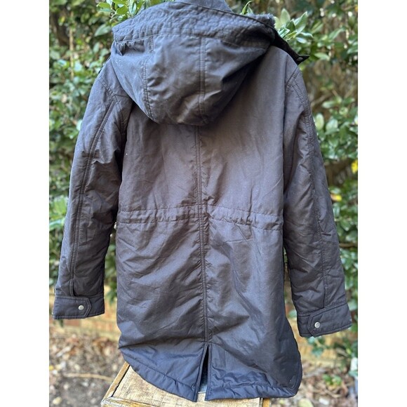 Women’s Faux-fur Lined Hooded Pockets Parka Black Jack By Old Navy Size Medium - Picture 2 of 10